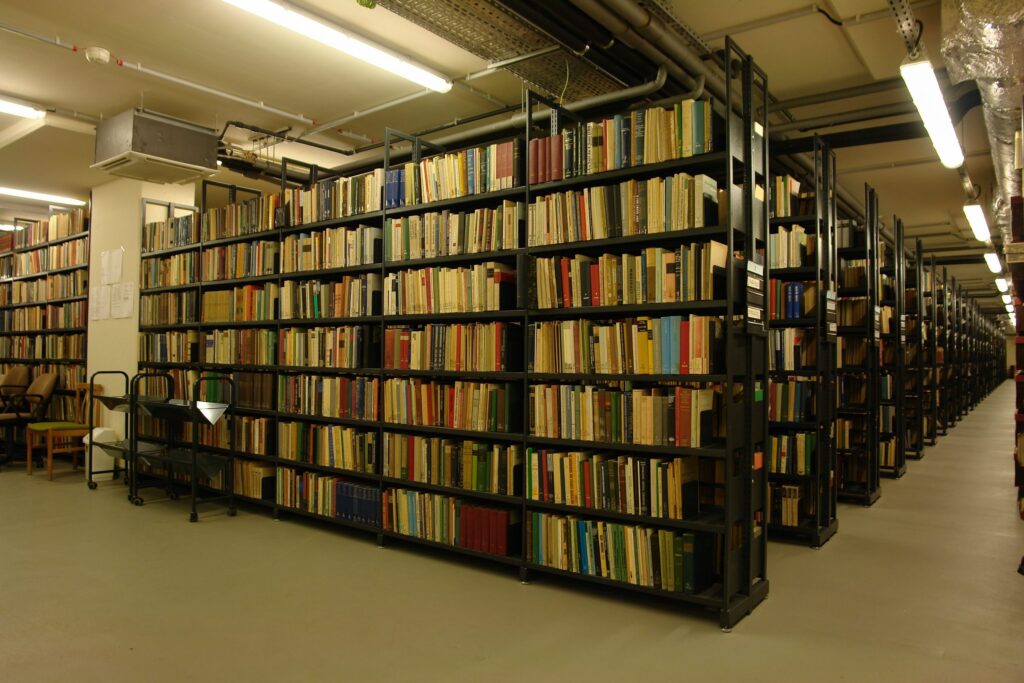 Library storage room